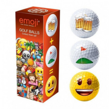 EMOJI ball 3PK Novelty Golf...