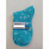 FootJoy W ponožky ComfortSof - vysoké s puntíky modré
