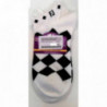 FootJoy W ponožky ProDry LtWt Fashion - černo bílé kostka