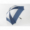 JuCad deštník Telescopic Windproof modro stříbrný