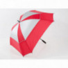 JuCad deštník Windproof červeno stříbrný