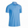 Callaway polo Solid Ribbed - modré M