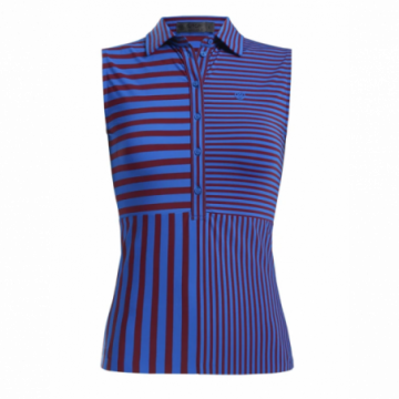 G/FORE W polo Mixed Stripes...