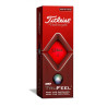 Titleist ball TruFeel 2022 - Matte Red (červené) 3ks 2-plášťový