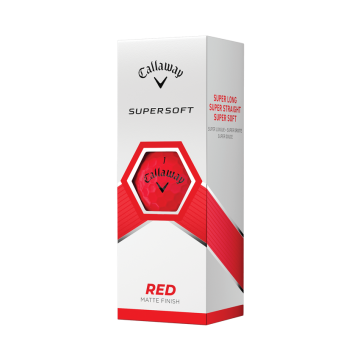 Callaway balls Supersoft 23 - Red (červené) 2-plášťové 3ks