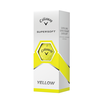 Callaway balls Supersoft 23 - Yellow (žluté) 2-plášťové 3ks