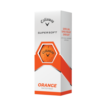 Callaway balls Supersoft 23 - Orange (oranžové) 2-plášťové 3ks