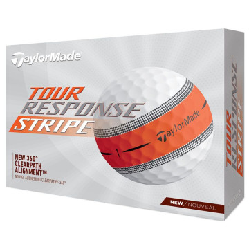 TaylorMade balls Tour Response 24 3-plášťový 3ks - STRIPE oranžový