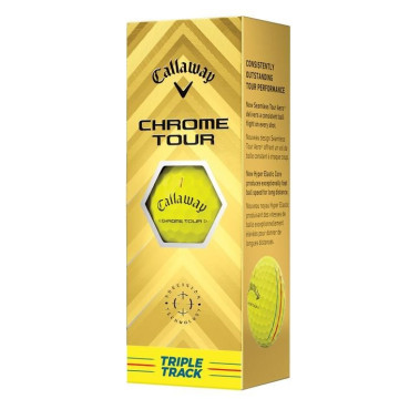 Callaway balls Chrome Tour 24 - Triple Track žluté 4-plášťové 3ks