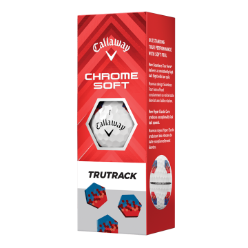 Callaway balls Chrome Soft 24 - Blue/Red Tru Track 3-plášťové 3ks
