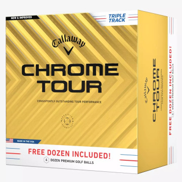 Callaway balls Chrome Tour 24 - Triple Track 4-plášťové 3+1 dozen zdarma (48ks)