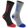 Ping ponožky Logo 2 Pair - černé/šedé