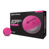 TaylorMade balls Speed Soft 2-plášťový 3ks - růžové