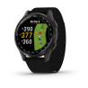 Garmin Approach S50, Hliníková luneta Slate, nylonový řemínek Black ComfortFit
