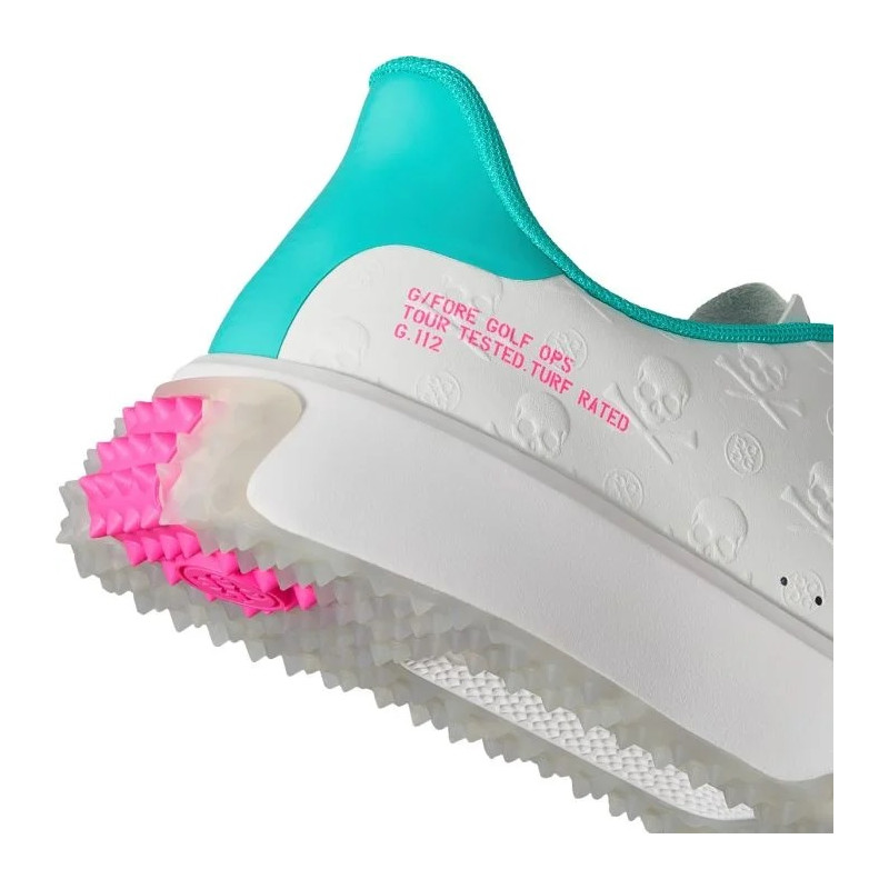 Baskets G/FORE G.112 Femme – Blanc/orange – Taille US 8/ EU 39 – Neuves Sans Boîte