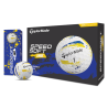 TaylorMade balls Speed Soft INK 2-vrstvé 3ks - žluto modré